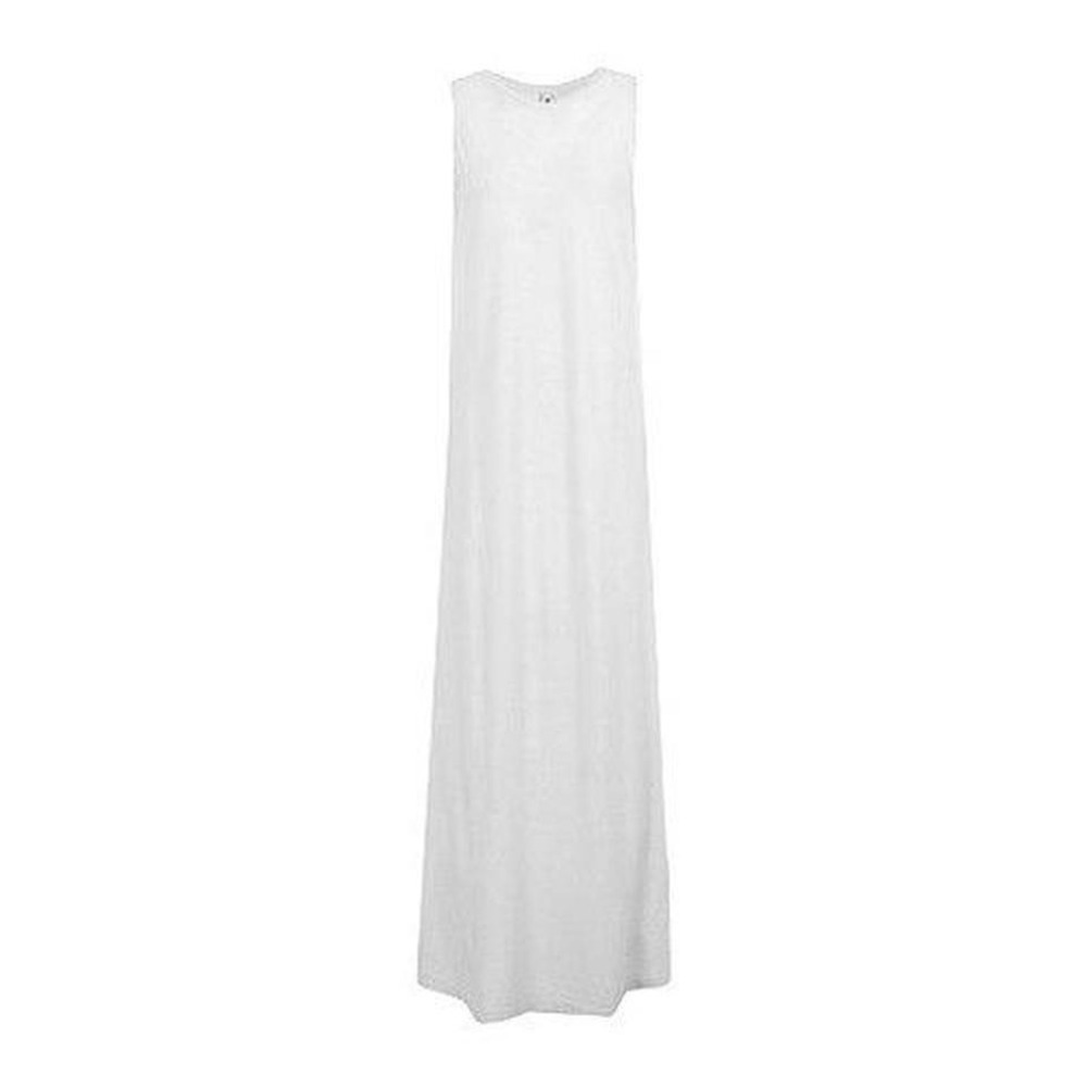 NWT European Culture Sleeveless Maxi Dress White Jersey XS